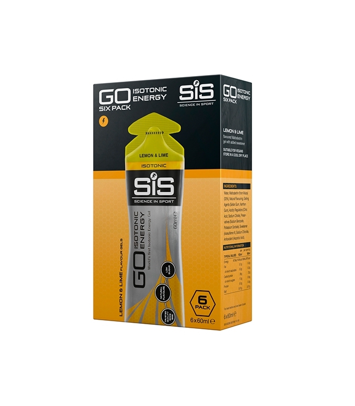 SiS - GO Isotonic Energy 6 geles x 60 ml - Fácil de digerir
