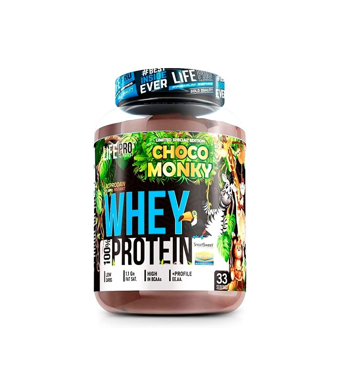 Life Pro - Whey New 1 kg - Sabor Chocolate Monky