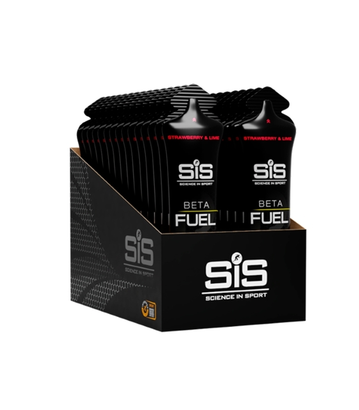 SiS - Beta fuel Gel 30 x 60 ml - Sabor Fresa y lima