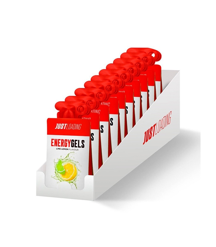 Just Loading - Gel Energético sabor Lima-Limón 10 packs de 3 geles x 30 g - Aumenta el rendimiento