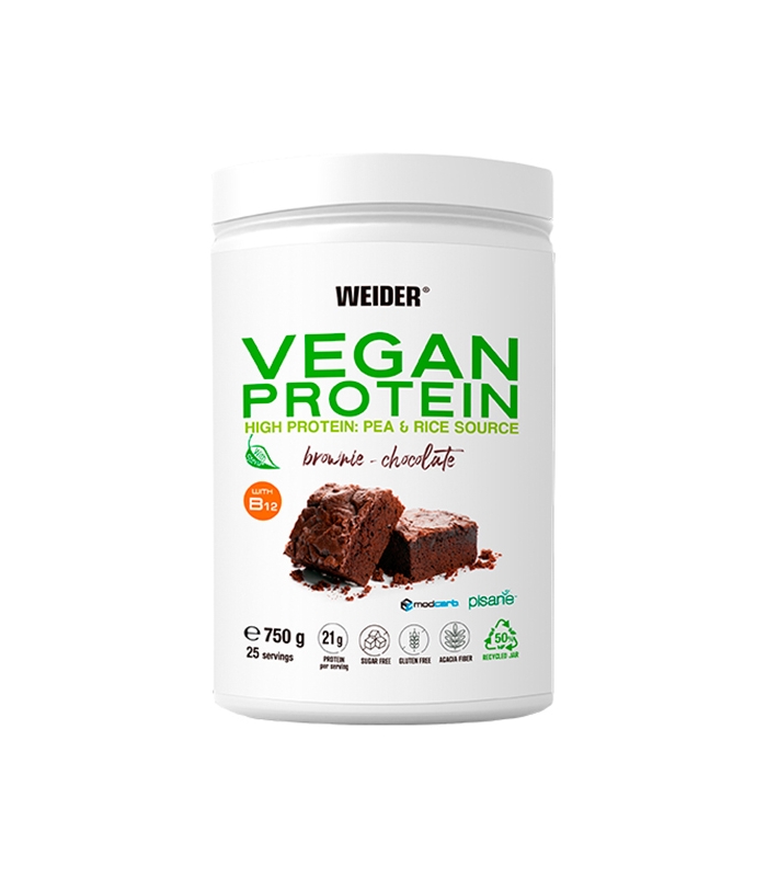 Weider - Vegan Protein 750 g - Proteínas de guisante (Pisane C9) y arroz de alta calidad
