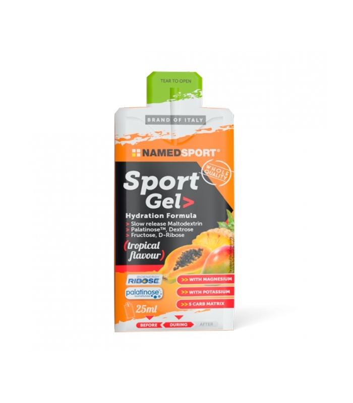 Named Sport - Sport Gel sabor Tropical 1 x 25 ml - Aumenta la energía