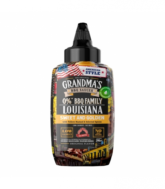 Max Protein - Grandma's BBQ Sauces Louisiana 1 x 290 ml - Sabor Louisiana
