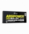 Olimp Sport Nutrition - ArgiPower 1500 Mega Caps 120 caps - Estimula a circulação sanguínea