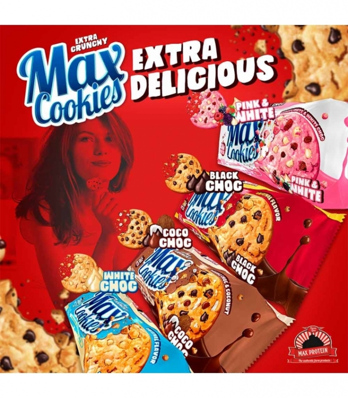 Max Protein - Max Cookies 1 bolsa x 100 g - Galletas proteicas