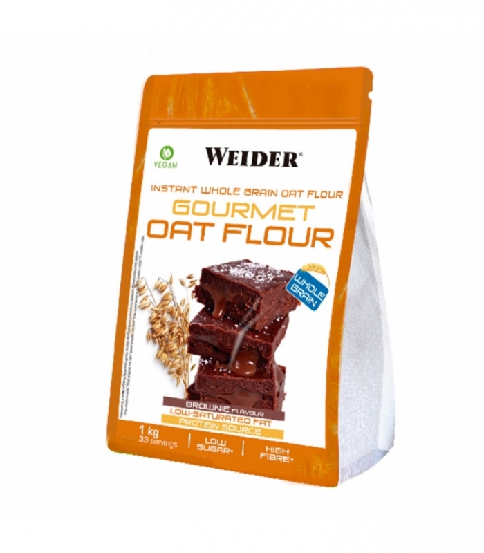 Weider - Gourmet Oat Flour 1 kg - Sabor Brownie