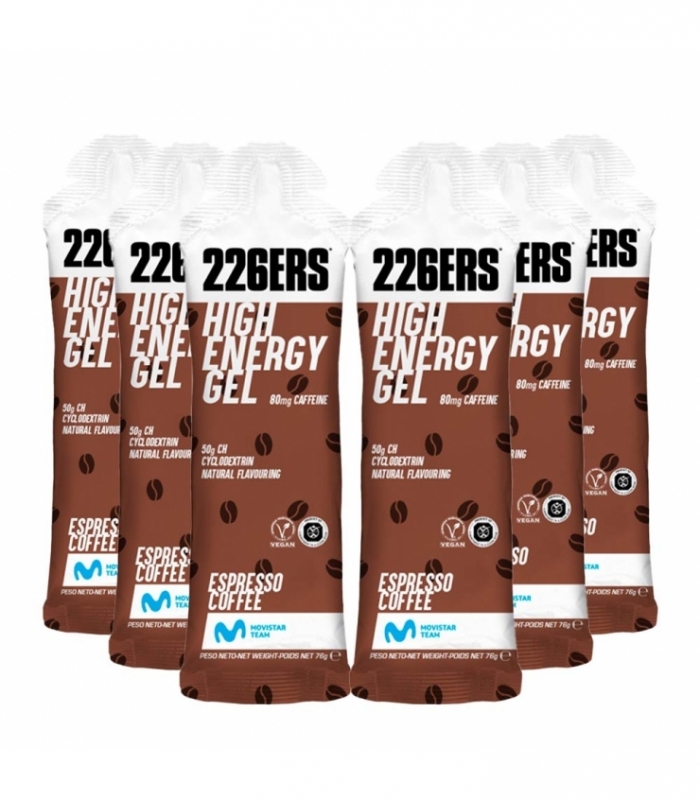 226ERS - High Energy Gel - 6 geles x 60 ml - Sabor Café
