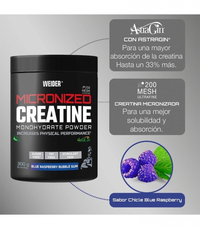 Weider - Creatine Monohydrate Powder 300 g - Creatina de fácil absorción