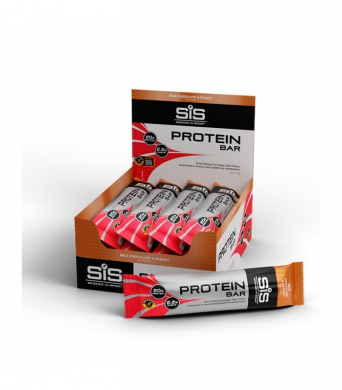 SIS - Protein Bar 12 x 64 g - Sabor Chocolarte y Cacahuete
