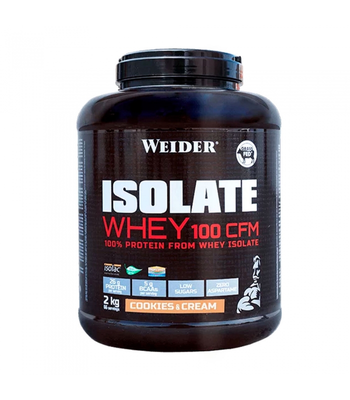 Weider- Isolate Whey 100 CFM 2 Kg - 100% Aislado de Proteina de Suero