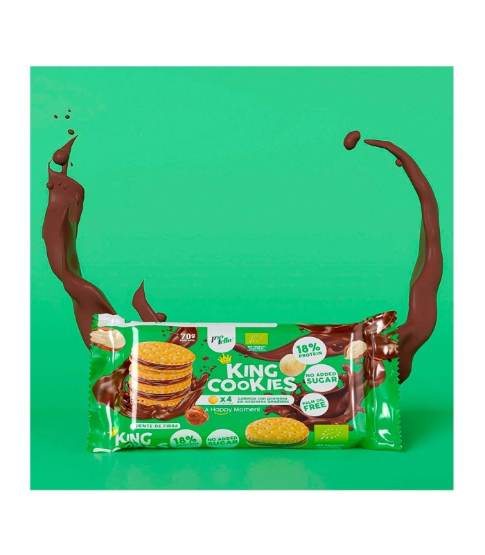 Protella - King Cookies 70 g - Galletas proteicas de chocolate